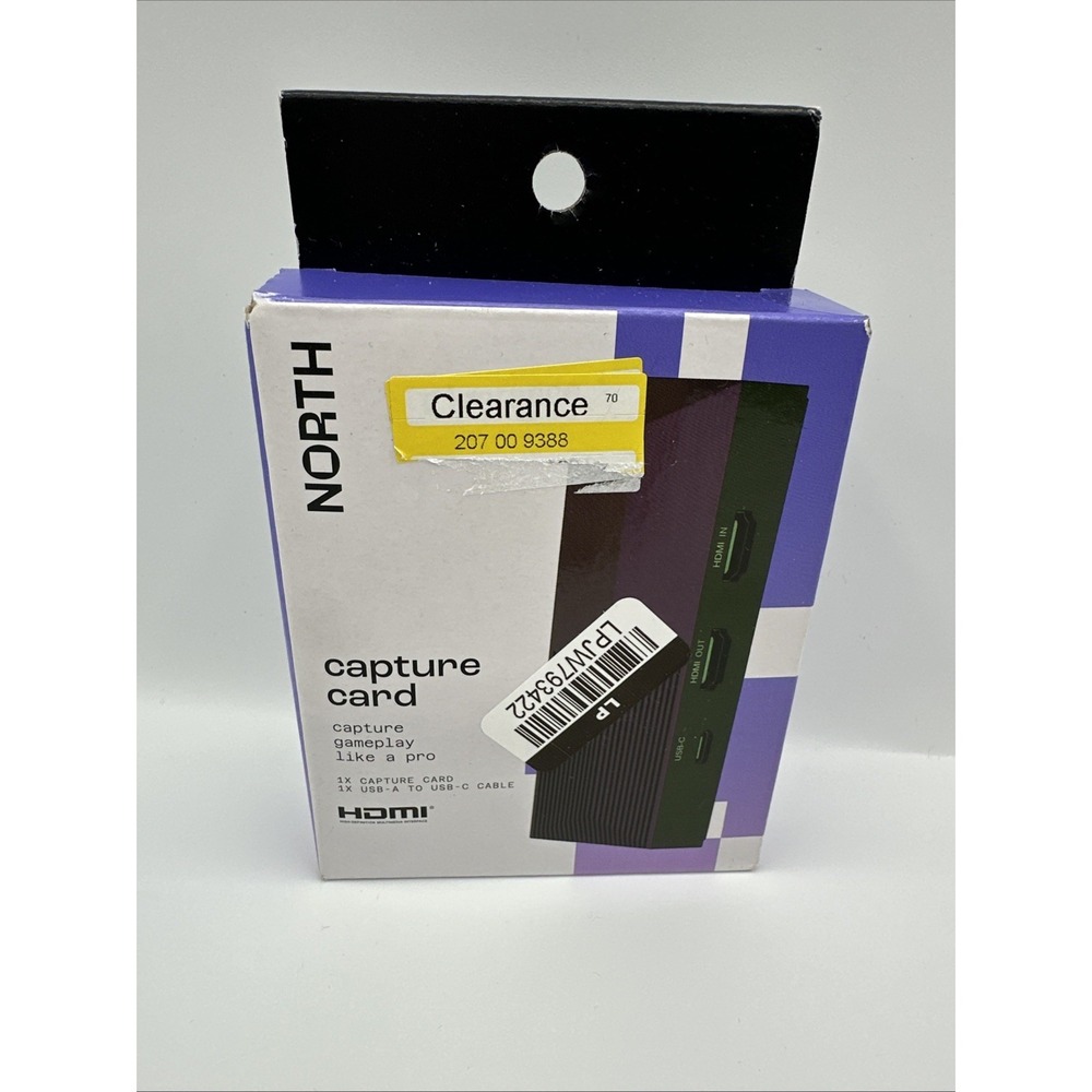 North Video Gameplay 1080p 60Hz Capture‎ Card- Brand New Sealed